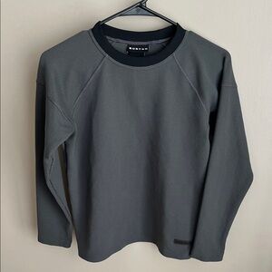 Burton Carbonate Layering Fleece long sleeve crewneck thermal waffle knit Kids L